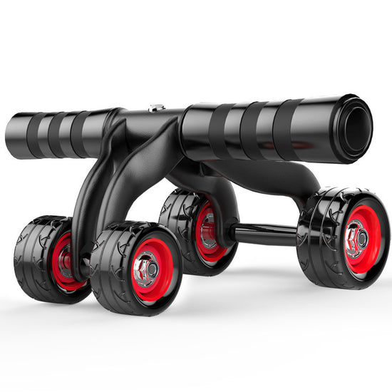 Four-Wheel Ab Roller | Core Strength & Stability Home Ab Trainer